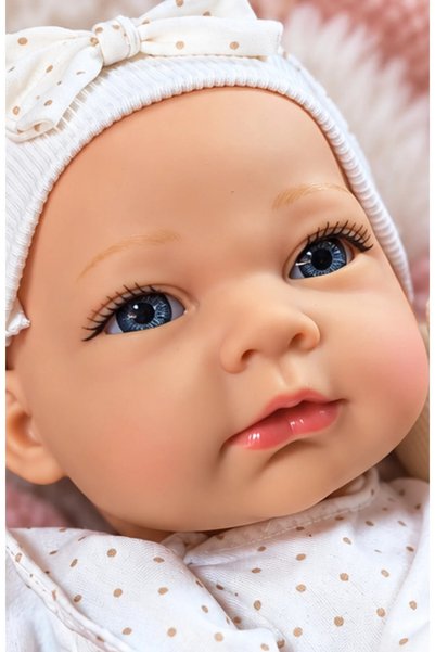 LRS STORE Süper Gerçekçi Yeni Doğmuş Et Bebek Reborn Bebek 41 Cm
