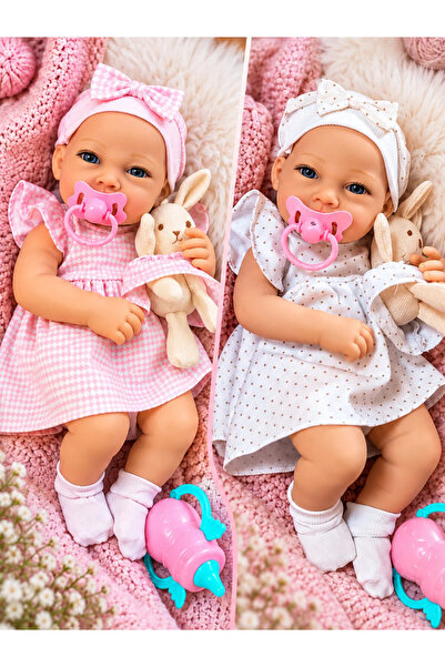 LRS STORE Süper Gerçekçi Yeni Doğmuş Et Bebek Reborn Bebek 41 Cm