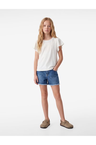 Koton Crew Neck Short Sleeve Floral Print Blouse
