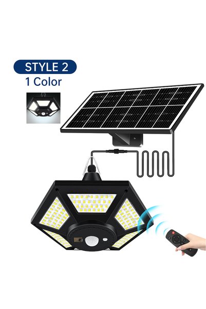 Choice مصباح شمسي معلق من Style2 للاستخدام الداخلي والخارجي، 228/180 LED، 100...