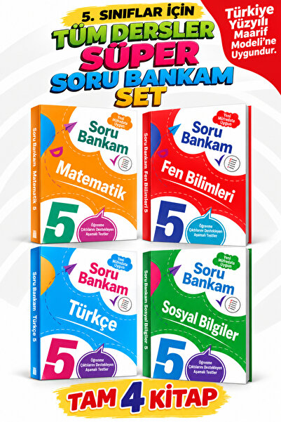 Ata Yayıncılık 5.Sınıf Tüm Dersler Süperset Soru Bankası Set