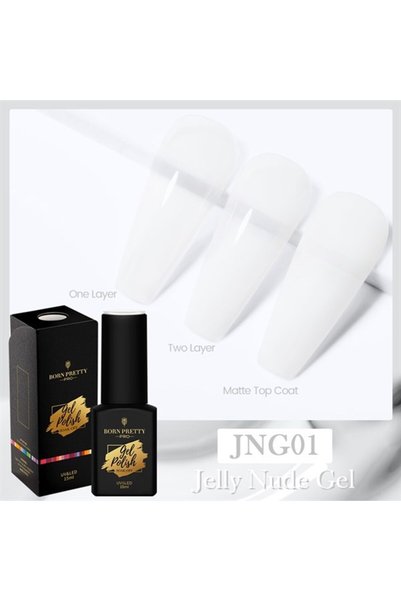 Born Pretty Pro 15ml Jelly Nude serisi Rakı Beyazı (54134-1)