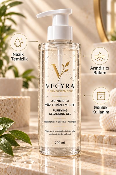 vecyra Purifying Cleansing Gel Yüz Temizleme Jeli 200 ml