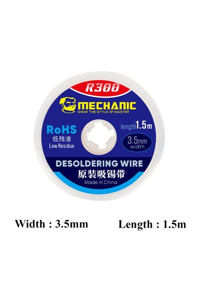 Choice4 3.5mm MECHANIC R300 Desoldering Mesh Braid Solder Wick Wire for Mobil...