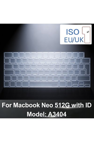 Choice1 EU 512G with ID New TPU Keyboard Cover for MacBook Neo 13 A3404, US &...