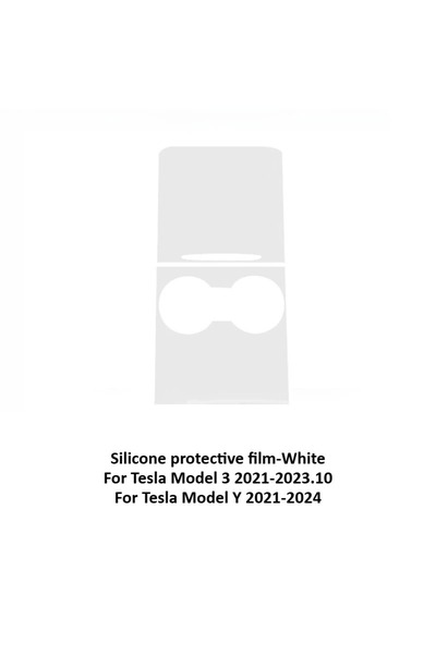 Choice7 White Silicone 21-23 Central Control Protective Film for Tesla Model ...