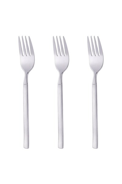 OEM Furculite Mici din Otel Inoxidabil "Basic" 15cm - 3buc - Tacamuri Metalic...