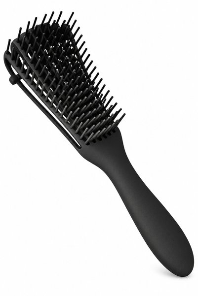 LA PERLA TECH Hair Detangler Brush Natural Wet Detangling Brush for Kinky Cur...