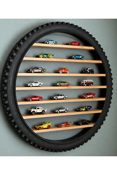 Wooden Factory Wooden Wall Shelf from Wheel