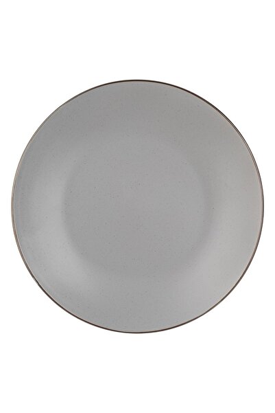 OEM Farfurie Gri "Metallic" Ceramica pentru Fructe 21cm - Set Farfurii-Bol Ce...