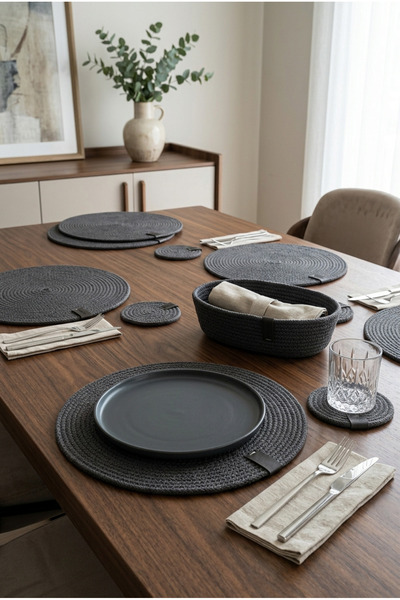 LinaHouse 6-Piece Anthracite Supla Set
