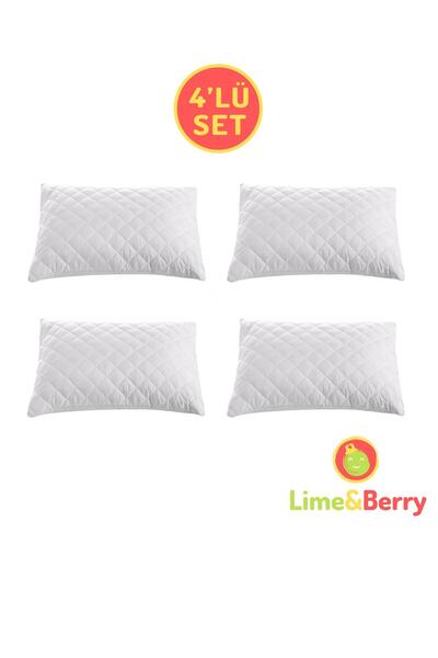 Lime and Berry Set de 4 protecții pentru perne Lime&berry, cu model matlasat, 50 X 70 cm
