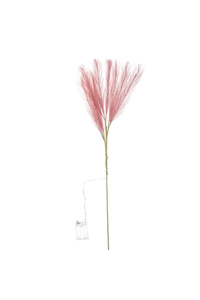 OEM Crenguta Decorativa Pampas cu 9 Ramuri Mici Roz cu 27 de Becuri LED 90cm