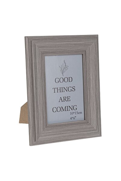 OEM Rama Foto din Lemn Gri 10x15cm - Rame Poze, Decoratiuni Casa