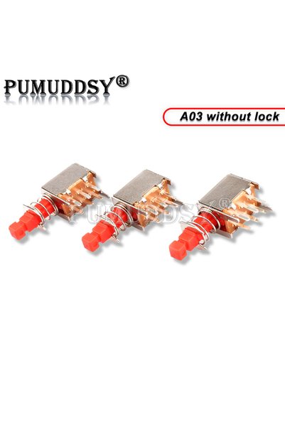 Choice1 (without lock) 10PCS Directly Key Switch PS-22F03 A03 Self-locking/Un...