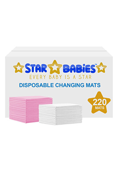 STAR BABiES Disposable Changing mats (45x60cm) Large, Pack of 220 Assorted