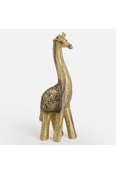 OEM Girafa decorativa aurie 38cm polirasina, figurina masa living stil etnic ...