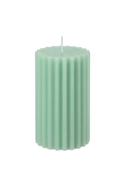OEM Lumanare Parfumata Iris Verde cu Model Ø7x12cm - Lumanari Coloana Turcuaz...