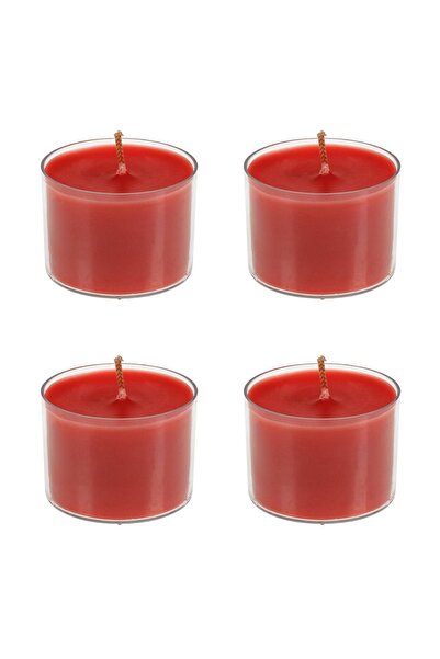 OEM Lumanari tip Pastila Rosii cu Aroma de Cirese Ø3.8x5cm - 4buc