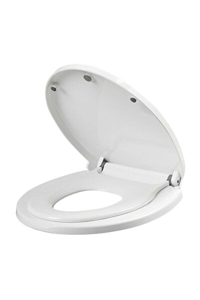 SOLLUXE Capac WC cu reductie, sistem 2 in 1 pentru copii si adulti, forma V, ...