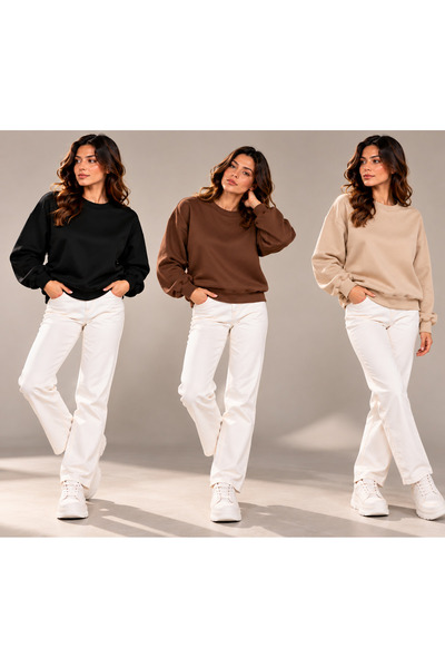HUMAN LOVE Super 3-Pack Unique Design Sweatshirt