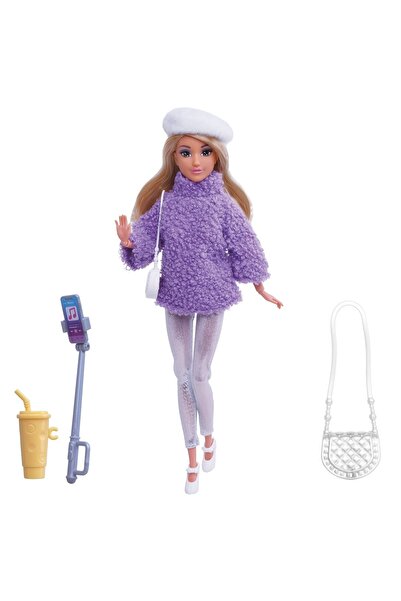 OEM Papusa Manechin cu Outfit de Iarna Lila & Accesorii - Papusi Fashion, Juc...
