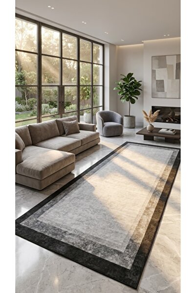 Thalia Home Kaymaz Tabanlı Yıkanabilir  Dijital  Baskılı Mutfak Halısı Yolluk