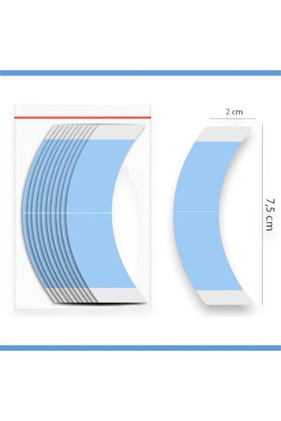 Sunshine Tape Lace Front Hold Protez Saç Bandı Oval "CC" (2cm x 7,5 cm) 36 Adet
