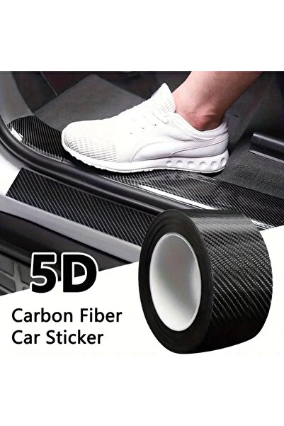 OEM Banda Adeziva de Vinil 5FD cu Fibre de Carbon 3mx5cm - Indicatoare Automobil