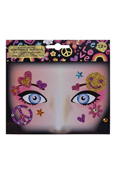 OEM Masca Tatuaj Autocolant Flori Inimi Peace cu Glitter & Strass