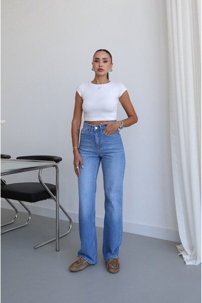 Havoş Light Blue Kuzmina Straight Jeans