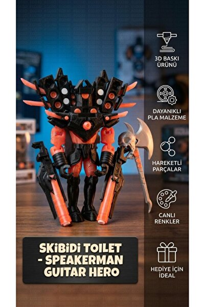 Genel Markalar SKiBiDi TOILET - SPEAKERMAN GUITAR HERO