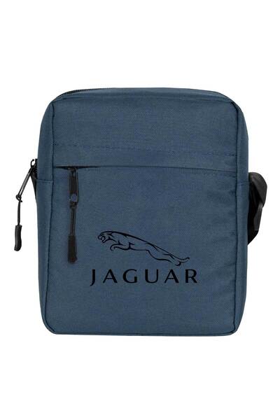 CrowsGate Geantă de umăr cu logo Jaguar Culoare bleumarin