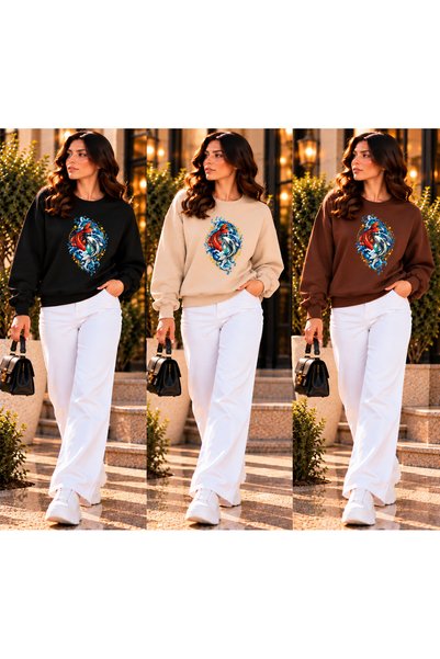 HUMAN LOVE Super 3-Pack Unique Design Sweatshirt