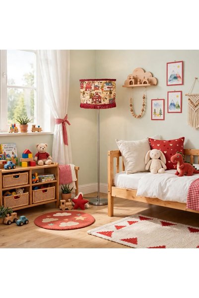 Oxygen Φωτιστικό δαπέδου brown british cotage Διαστάσεις 1.65*35*20 E27