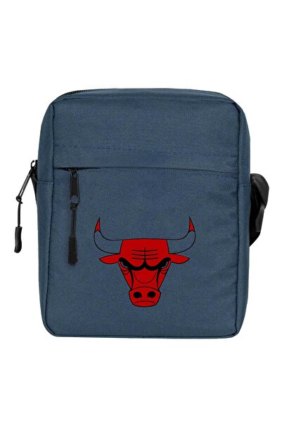 CrowsGate Chicago B. Geantă de umăr cu logo Culoare bleumarin