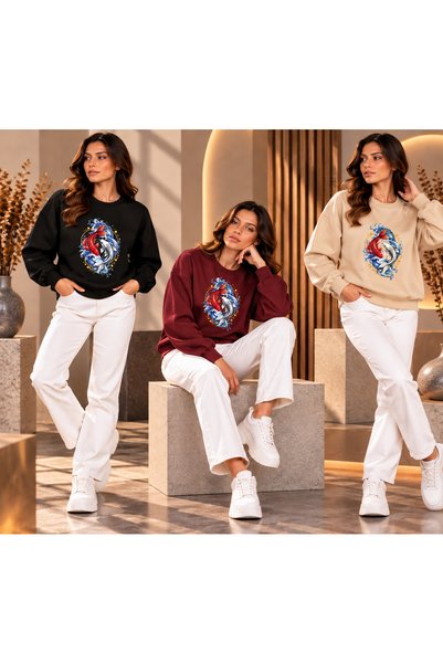HUMAN LOVE Super 3-Pack Unique Design Sweatshirt