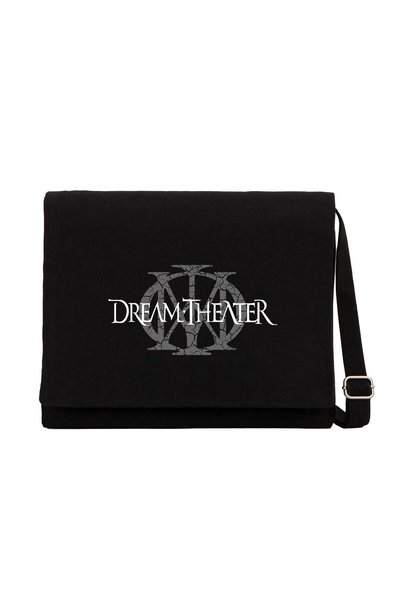 CrowsGate Geantă Messenger din pânză neagră cu logo Dream Theater