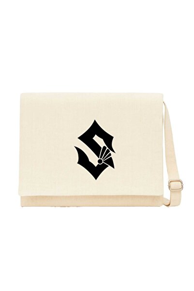 CrowsGate Sabaton Classic Cream Canvas Messenger Bag