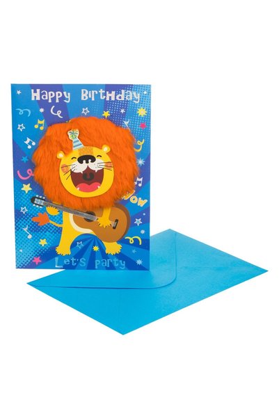 OEM Felicitare Zi de Nastere cu Model Leu "Happy Birthday" 13x19cm & Plic