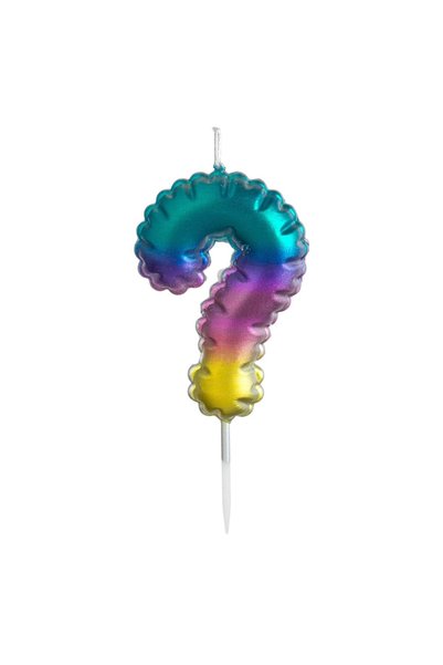 OEM Lumanare Tort Colorata Ombre Metalizata "?"