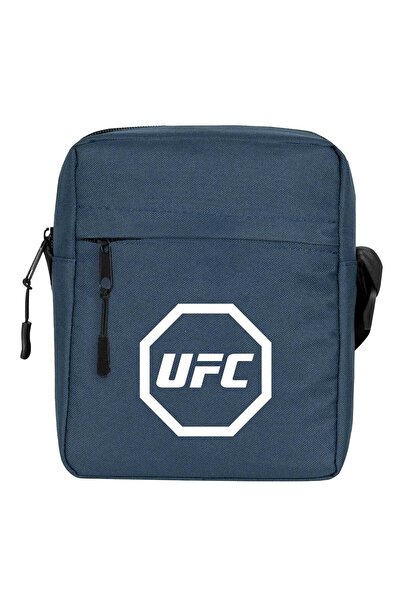 CrowsGate Geantă de umăr cu logo UFC Culoare bleumarin