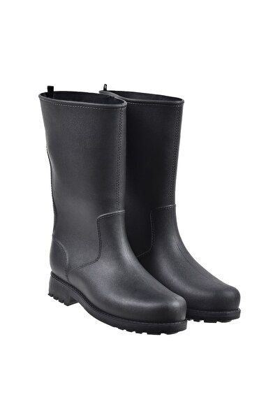 OEM Cizme ploaie negre femei adolescenti PVC talpa antiderapanta pentru gradina