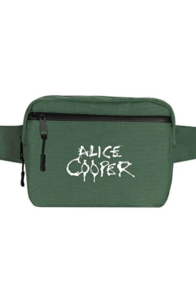 CrowsGate Alice Cooper Logo Waist Bag Green Color