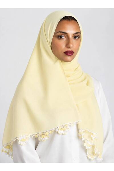 Veil Designer Japanese Fabric Poal Veil with Hand Embroidery Crochet Size: 60...