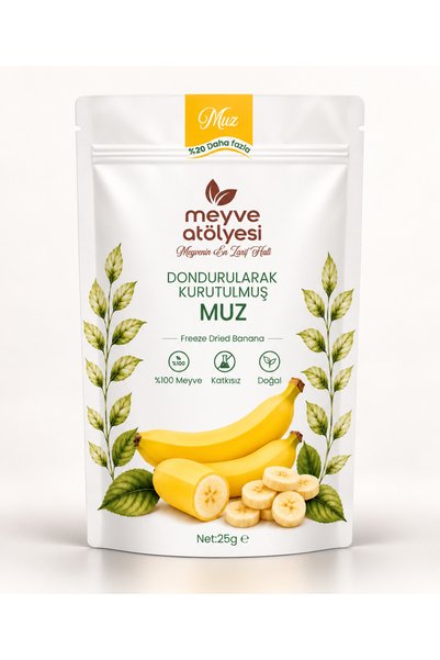 Meyve Atölyesi Dondurularak Kurutulmuş Muz 25 gr.