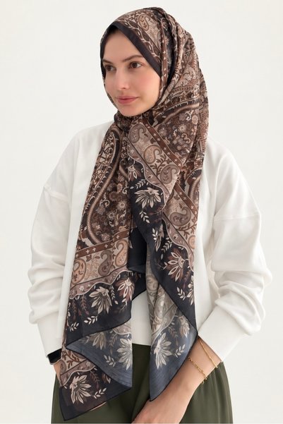 Fureya Eflin Pattern Cotton Shawl