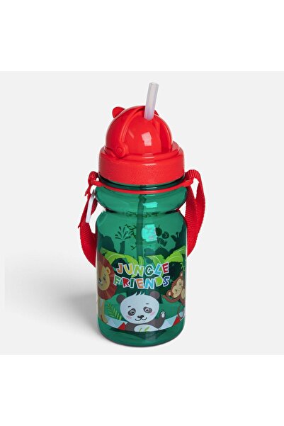 OEM Sticla de Apa Pop Up Animalute Transparenta Verde 350ml - Sticle PopUp Ba...