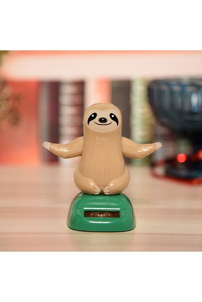 Choice Beige Car Decoration Solar Energy Decoration Shaking Head Doll SlothCa...