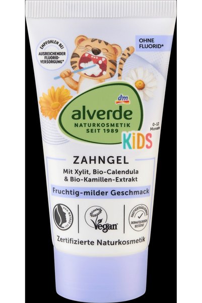 OEM alverde NATURKOSMETIK Gel de dinți pentru copii, 50 ml